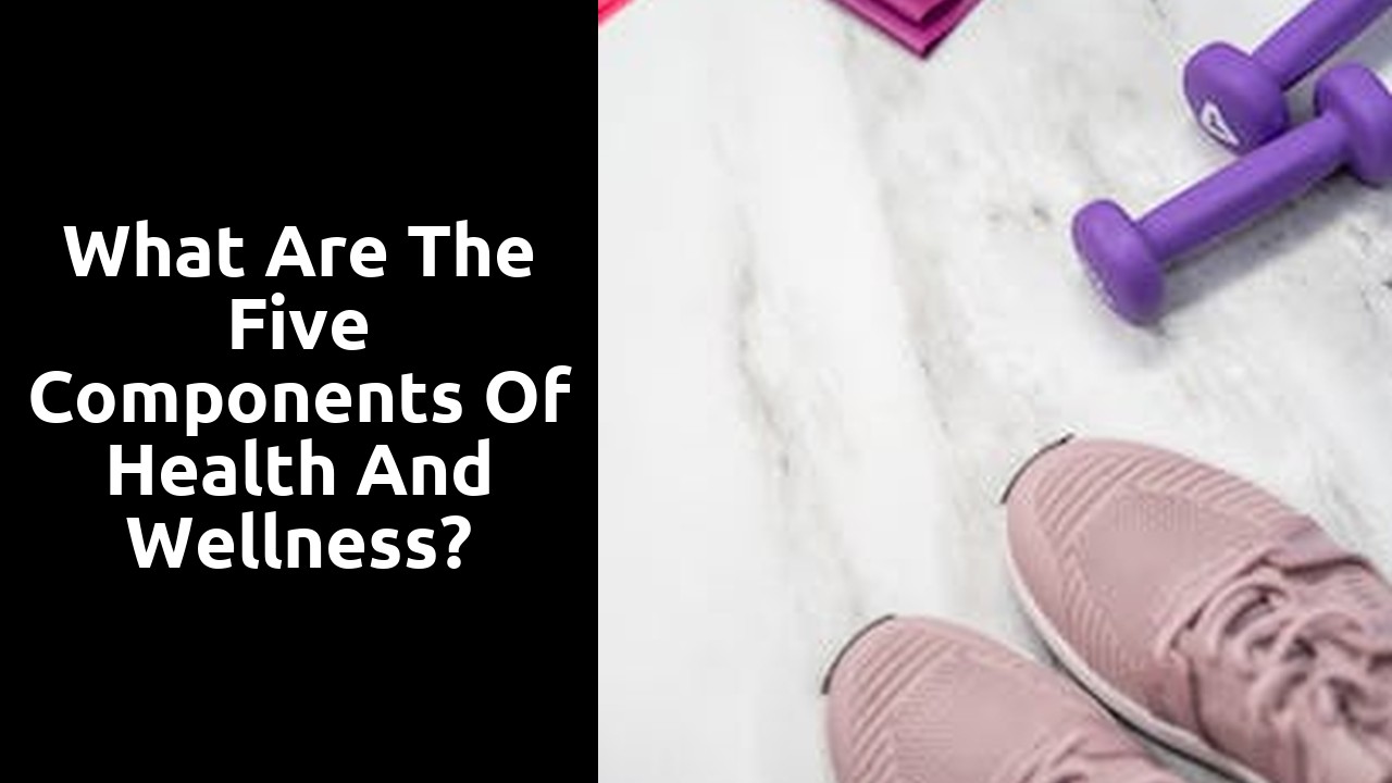 What are the five components of health and wellness?